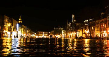 Vismarkt 's nachts van Groningen Stad