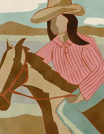 Cowgirl Mountain Ride by Nikita Jariwala