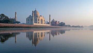 Taj Mahal In Agra India panorama van TheXclusive Art