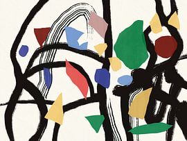 Farbenfrohe abstrakte Formen von Little Dean