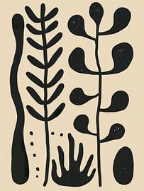 Bohème-Stil, moderne und abstrakte Formen von Japandi Art Studio