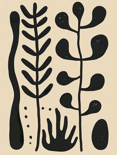 Bohemian stijl, moderne en abstracte vormen