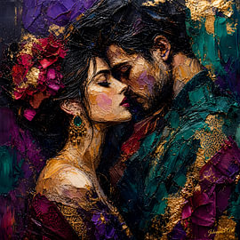 Echoes of the Heart – From the Emerald Nocturnes Collection by Johannas Art Creations