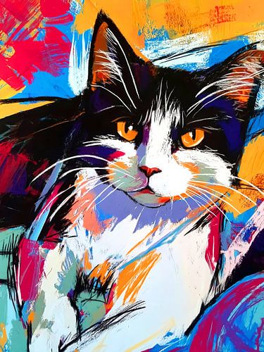Cat portrait 6 pastel painting #cat by JBJart Justyna Jaszke