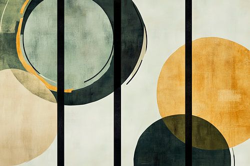 Abstracte cirkels in zachte kleuren