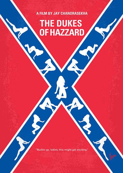 No108 My The Dukes of Hazzard minimal movie poster van Chungkong Art