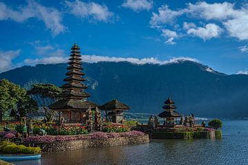 Schilderachtig uitzicht op een iconische Balinese Hindoe-tempel van Marcus Photography