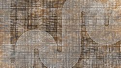 Japandi Modern Abstract Geometrisch Organische Lijn Curve Textuur