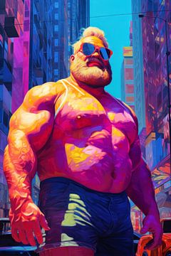 Stongman in San Francisco van BEARpictureart