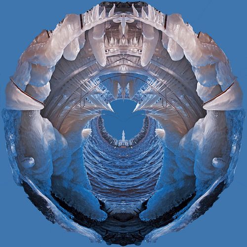 IJssculpturen, Lauwersmeer, blauw, diepte.