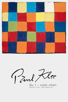 Paul Klee - Qu 1 - Farbkarte von Old Masters