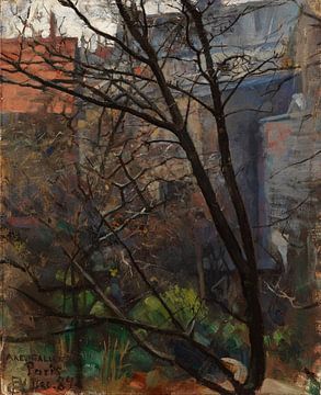 Parijse achtertuin, 1884, Akseli Gallen-Kallela