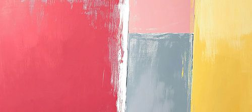 Peinture rouge vibrante gris jaune