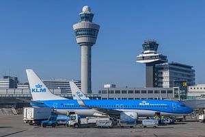 KLM Airplanes at Amsterdam Schiphol airport in Holland