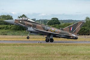 Eurofighter Typhoon der Royal Air Force in einem schönen Farbschema ist auf RAF Fairford gelandet.