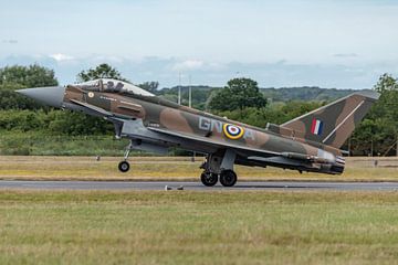 Engelse Eurofighter Typhoon in historische kleuren.