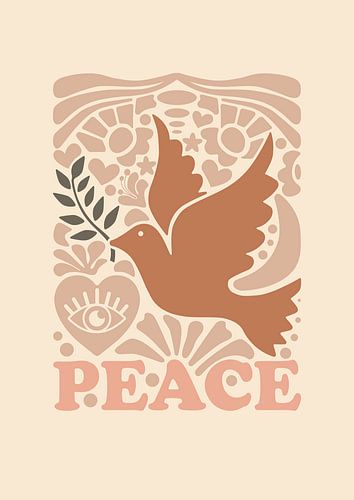 Grafik Frieden - Akt - Wandgalerie - Japandi - Abstrakt