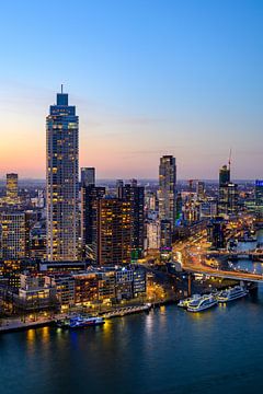 Zonsondergang Rotterdam centrum