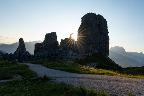 Sonnenaufgang Cinque Torri Cortina d'Ampezzo