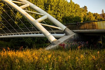 Brug bij zonsondergang van Brave Toaster Photos