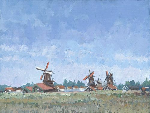 Zaanse Schans Windmühlen