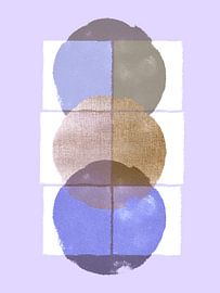 Scandinavian minimalism lavender purple by Mad Dog Art