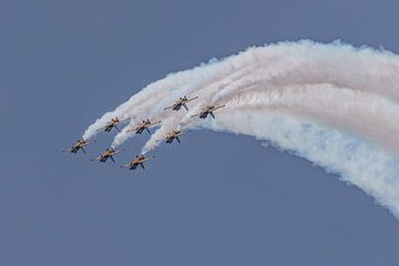 Zuid-Koreaanse Black Eagles in actie tijdens RIAT 2022. van Jaap van den Berg