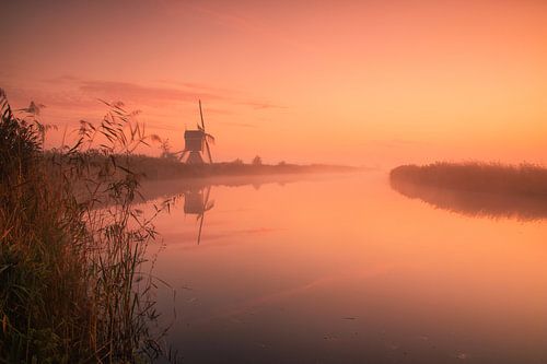 Ochtendrood bij de Broekmolen