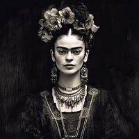 Frida Poster Black and White