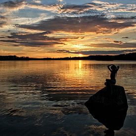 Sirène de mer au crépuscule sur Holger Felix