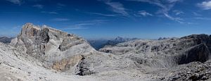 Panorama in den Dolomiten auf dem Cima della Rosetta