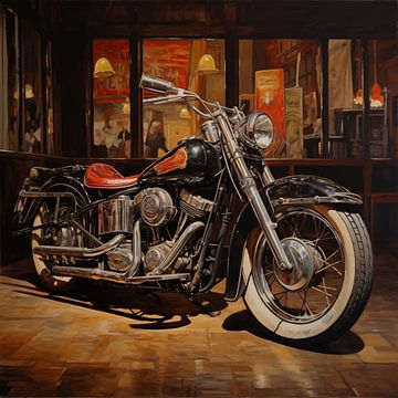 Harley Davidson Jahrgang von The Xclusive Art