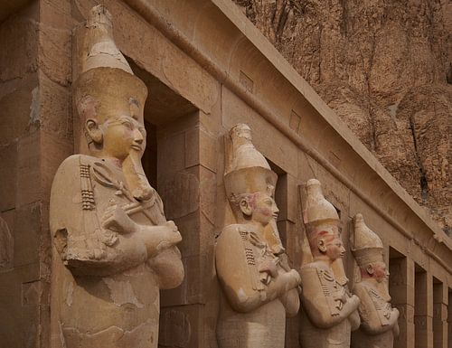 Osiride Statue of queen Hatshepsut in Temple of Hatshepsut in Luxor Egypt by Mohamed Abdelrazek