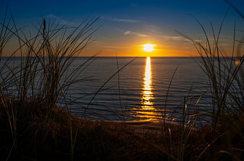 Sonnenuntergang am Lyngby Strand