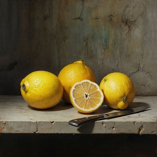 Stilleven met Citroenen
