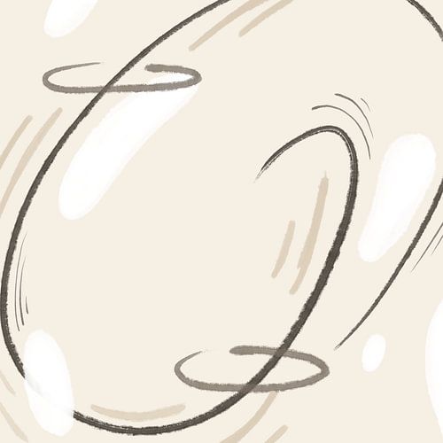 Oslo - Modern Abstract schilderij