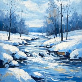 Kalter blauer Winter von Jutta Maria Pusl