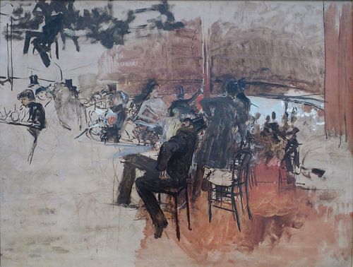 Giovanni Boldini - Café Szene