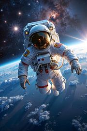 ORIONIS - Ein Astronaut im endlosen Weltraum über der Erde
