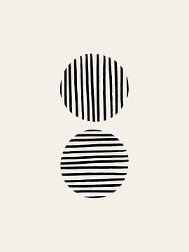 Striped Circles | Black van Bohomadic Studio