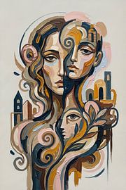 Just Me II modernes Porträt von Mad Dog Art