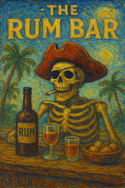 Das Gemälde der Rum-Bar. von Johannes