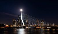 Erasmus-Brücke-Vollmond von Daan Kloeg Miniaturansicht