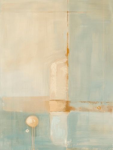 Minimalisme, modern abstract in pastelkleuren