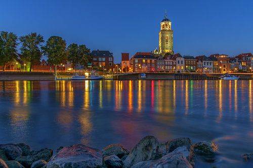 Deventer Skyline Lebuinus kerk avond