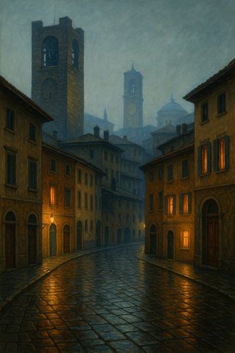 Bergamo's winterse stilte - de gloed achter de mist