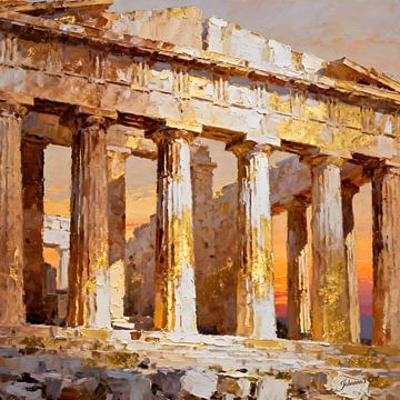 Der Parthenon, Athen, Griechenland von Johannas Art Creations