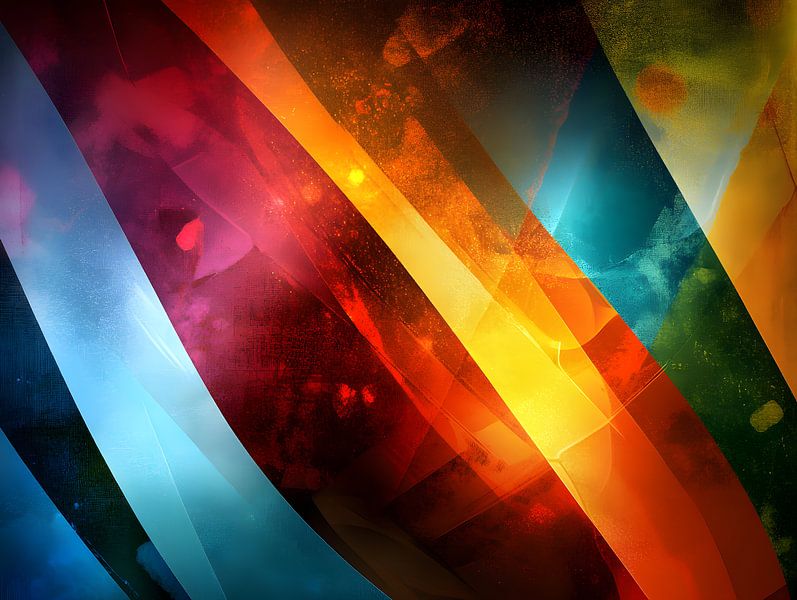 Abstrakt Helle Farben von Jan Bechtum