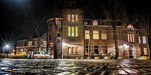 Nachtfoto Leeuwarden nabij Grote Kerk