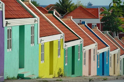 Curacao, bunte Häuser